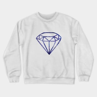 Galaxy Diamond | Purple + Pink Diamond | Watercolor Galaxy Diamond Crewneck Sweatshirt